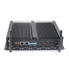 Quad core i5 8250u i7 8550u jogos mini computador windows 10 duplo intel nuc fanless industrial computador hdmi dp edp lpt linux desktop(China)