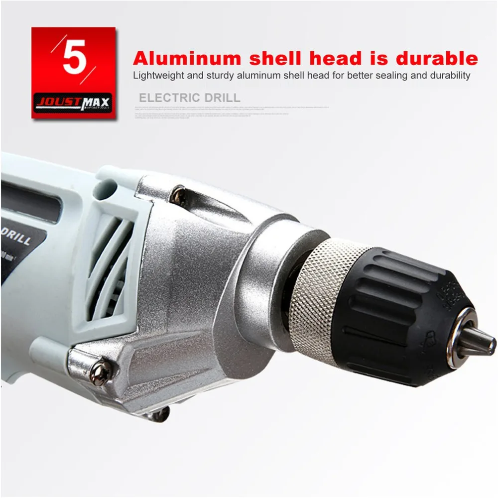 550W Electric Handheld Screwdriver Drill Self-lock Chuck/Metal Chuck Electric Drilling Machine Mini Hand Drill Power Tool