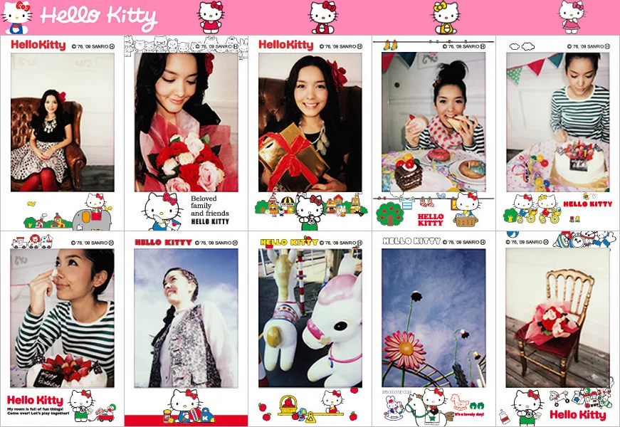 10-100 листов Fujifilm Instax Mini пленка Instax Mini 8 9 Hello kitty пленка для Fuji Mini 7s 25 26 70 90 мгновенная камера SP-1 SP-2