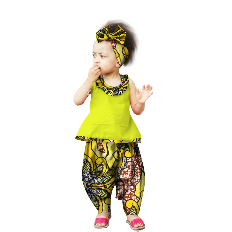 Robe Africaine African Clothing Traditional African For Direct Selling New Children Cotton Girls suit