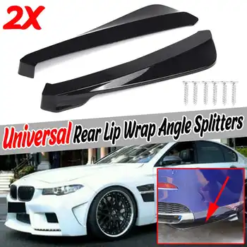 

2x Universal Car Rear Lip Bumper Lip Diffuser Spoiler Scratch Protector For Subaru For Infiniti For Ford For Audi For Mitsubishi