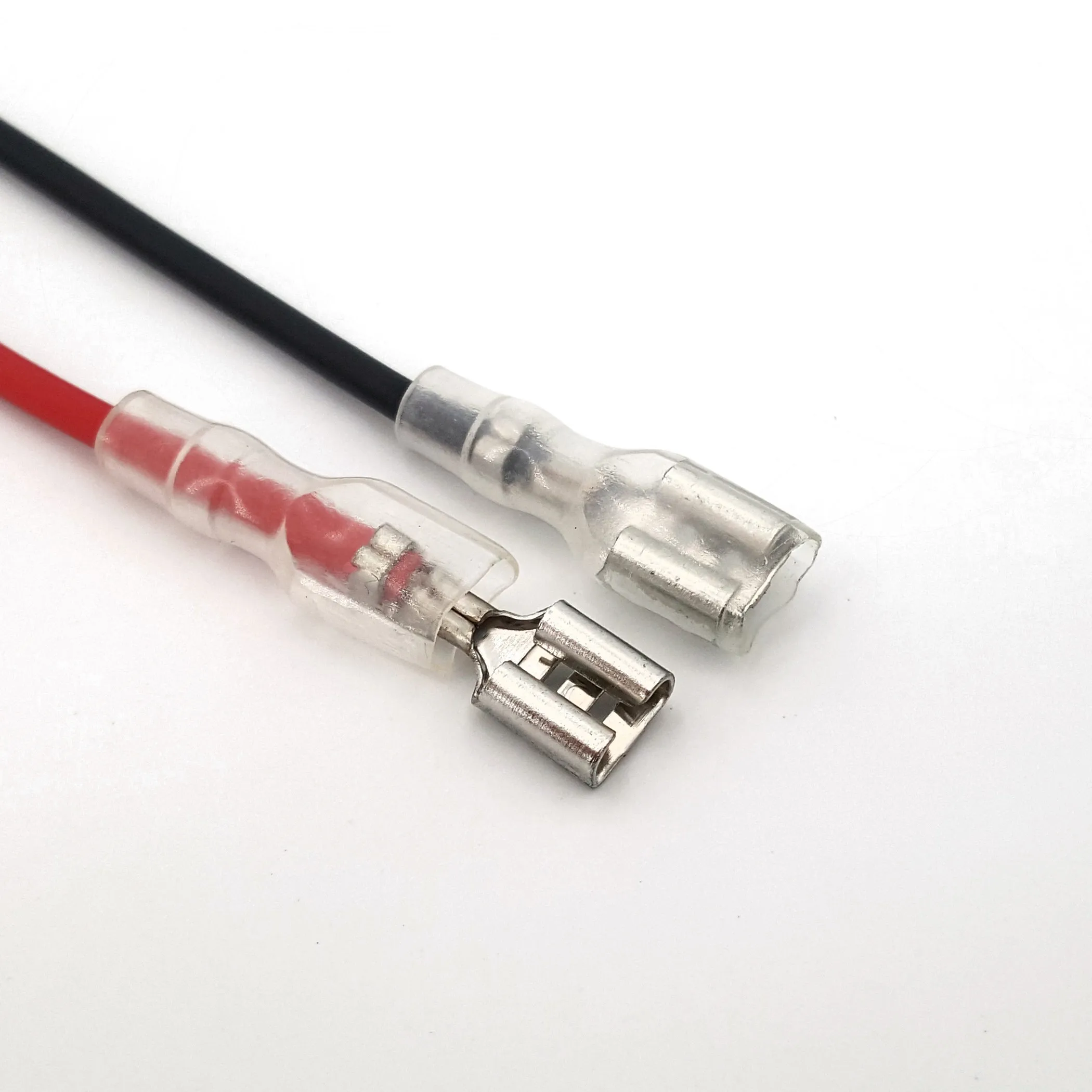 100 шт. 6 3 мм быстроразъемные клеммы 18 AWG мама 20 см|spade terminal connector|spade wire connectorconnector crimp |