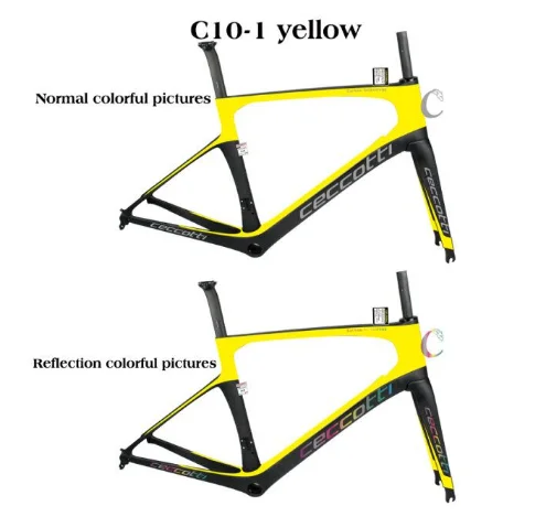 yellow Карбоновая рама для шоссейного велосипеда PF30 BB30 Тайваньская карбоновая рама T1000 карбоновая рама для велосипеда di2 и механический - Цвет: yellow