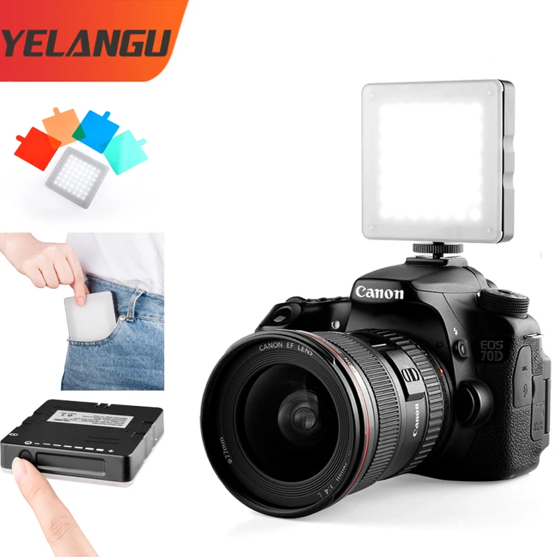 

RGB LED Video Light On Camera Photo Shooting Studio Light High Quality Led Filter DSLR couleur for Iphone12 Xiaomi
