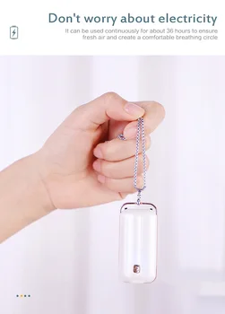 

Anion Car Air Purifier Necklace Portable Neck Auto Air Purifier Remove Formaldehyde Smoke Automobile Exhaust Car Accessories