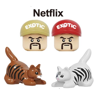 

New Tiger King Movies series Figures block Netflix buliding block Blocks Toys For Children Christmas Gifts KF1356 KF1357