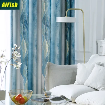 

Nordic Minimalist Gradient Stripe Curtains Bedroom Living Room Shading Insulation Curtains Balcony Bay Windows Rideau TM072-4