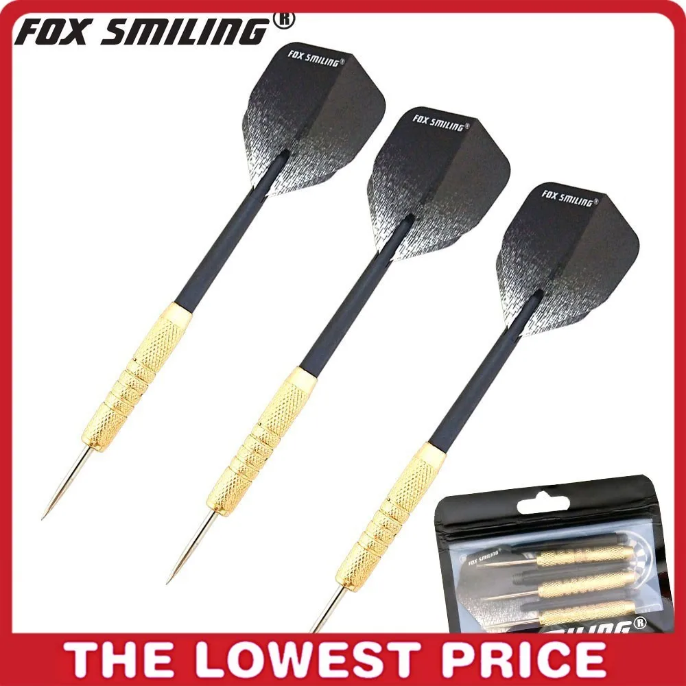

Fox Smiling 3pcs 17g Professional Steel Tip Darts With Aluminum Darts Shafts With Skull Flights