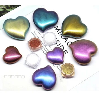 

9 Pcs Magic Resin Chameleons Pigment Mirror Rainbow Pearl Powder Colorant Epoxy Resin Glitter Resin Jewelry Making Kit