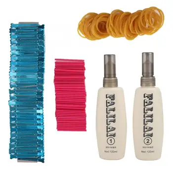 

Curlers DIY Home Hair Root Curler Perm Rod Cream Rubber Band Clip Set Fluffy Hairstyling Tools Curling Hair Tools