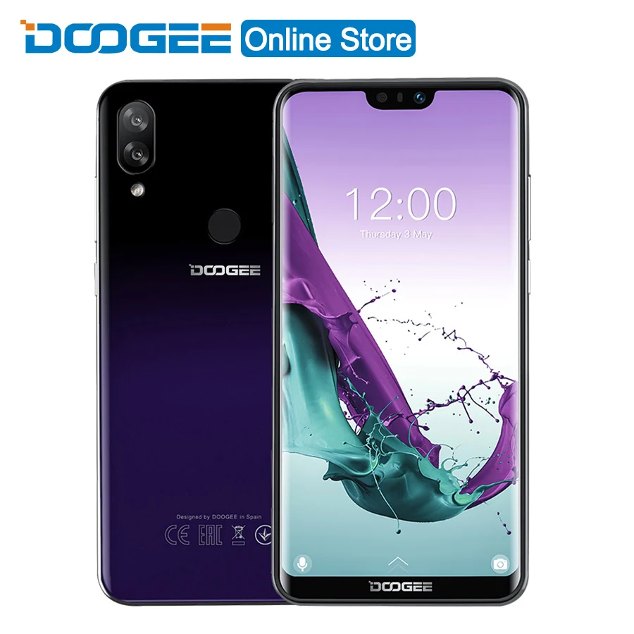 Смартфон DOOGEE N10 телефон с экраном 5 84 дюйма FHD 19:9 ОЗУ 3 Гб ПЗУ 32 фронтальная камера 16
