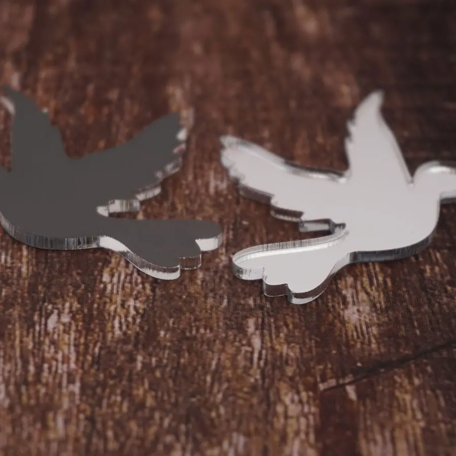5 cm schöne Tauben-Beten-Tags mit Kreuz/Ringen, Spiegel-Tags, neue Baby-Taufe, Dusche, Kirche, Party, DIY-Dekoration, Geschenk, Verzierung – Detail 7