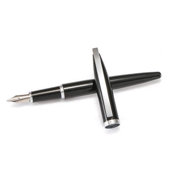 

Silver hook series fountain pen 0.5mm Amber color Marble ink pens for writing calligraphy Stationery Office school supplies F206