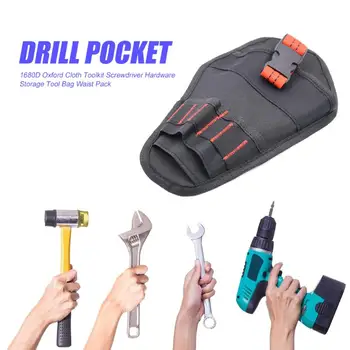 

Hardware Toolkit Storage Tool Bag Exquisite Craftsmanship Sturdy Durable 1680D Oxford Cloth Organizer Pouch Waist Pack
