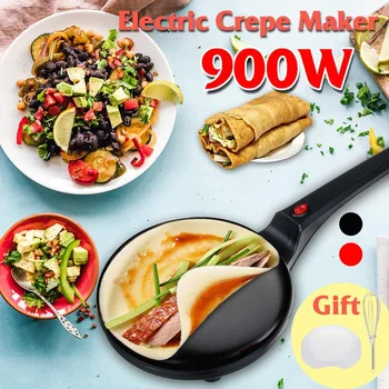 

Electric Crepe Pizza Maker 900W 220V Non-stick Pancake Non-stick Griddle Baking Pan Cake Machine Kitchen Cooking Tools Crepe