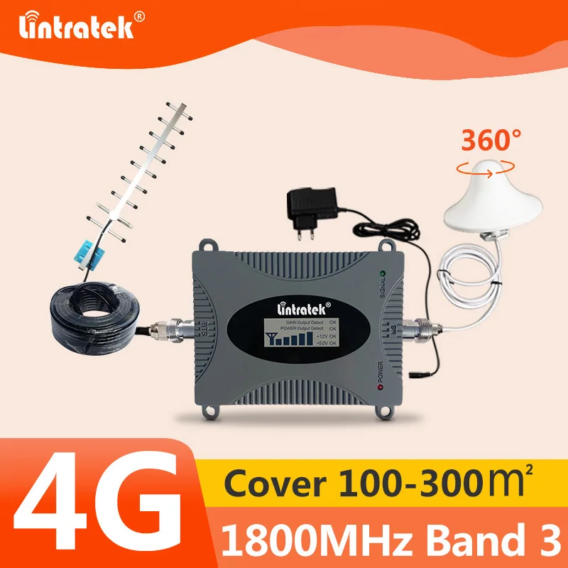 

Lintratek 4G LTE Signal Booster DCS 1800 Mhz Repeater GSM 4G Mobile Signal Repeater 1800mhz Cellular Signal Amplifier Band 3 #6