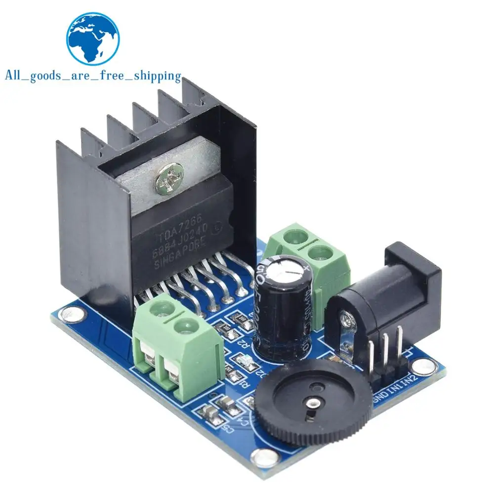 

TZT DC 3 to 18V TDA7266 Audio Power Amplifier Module 5-15W