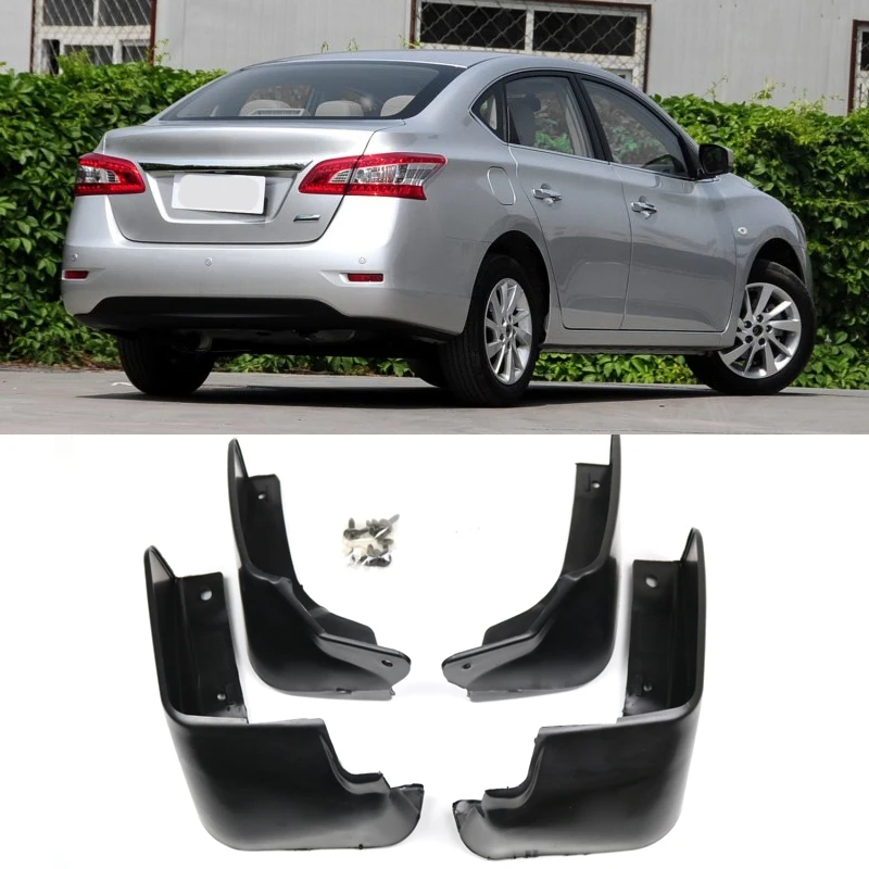 Комплект автомобильных брызговик s для 2013- Nissan Sentra Sylphy B17 Pulsar седан брызговики брызговик крыло брызговиков