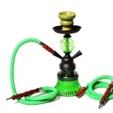 Аравийский кальян набор портативный двойной трубки Бар Кальян наргиль акрил стекло кальян база Garrafa принадлежности для курения подарок