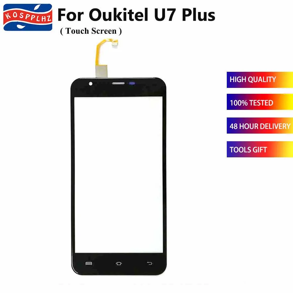 5.5 inch Touch Screen For OUKITEL U7 Plus Digitizer Panel Front Glass Lens Sensor U7Plus Perfect Repair | Мобильные телефоны и