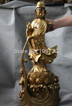 

003284 Chinese Buddhism Temple Dripping Guan Yin Kwan-yin Boddhisattva Goddess Statue