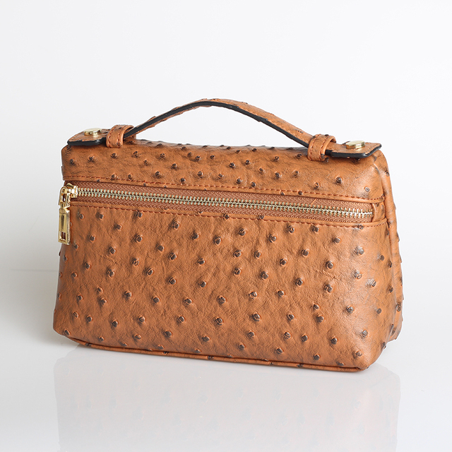 Fashion Designer Handbag Ostrich Pattern Portable Bag Clutch Bag 2022 Lady Hand Bag Purse Make Up Bag Trend Bag