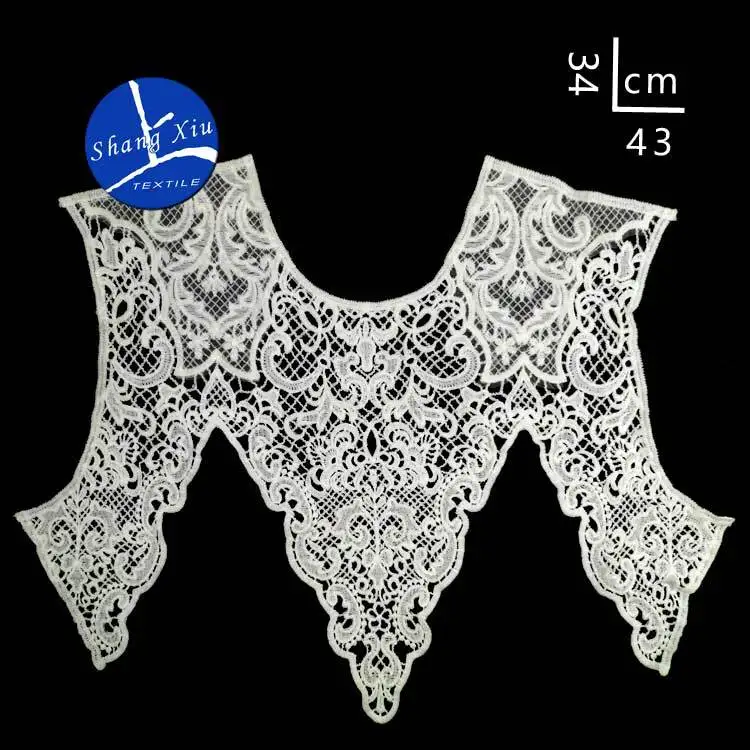 Emboidery воротник для шеи diy поддельные съемные воротники водорастворимые Женская бутоньерка трехмерные кружевные аксессуары