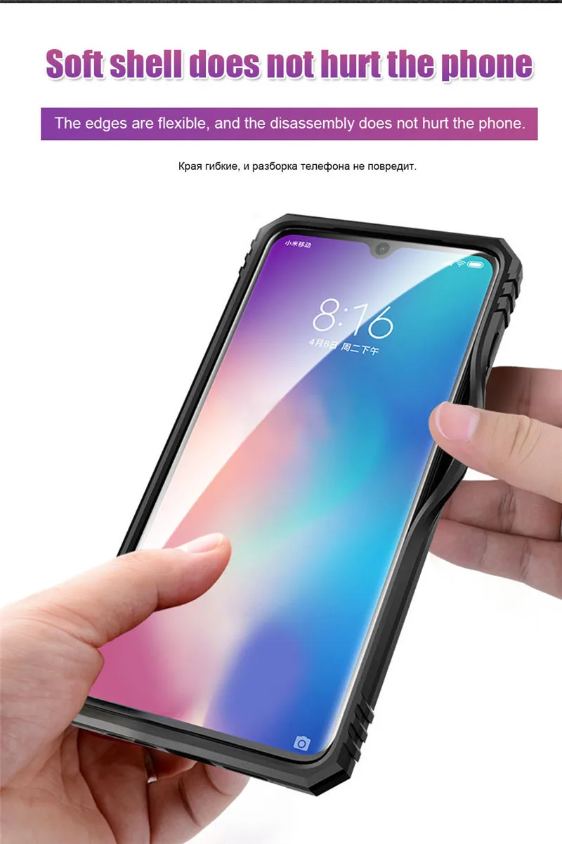 Противоударный чехол для телефона Xiaomi Mi9 SE Redmi Note 7 Pro с магнитным кольцом-держателем, противоударный защитный чехол для телефона s