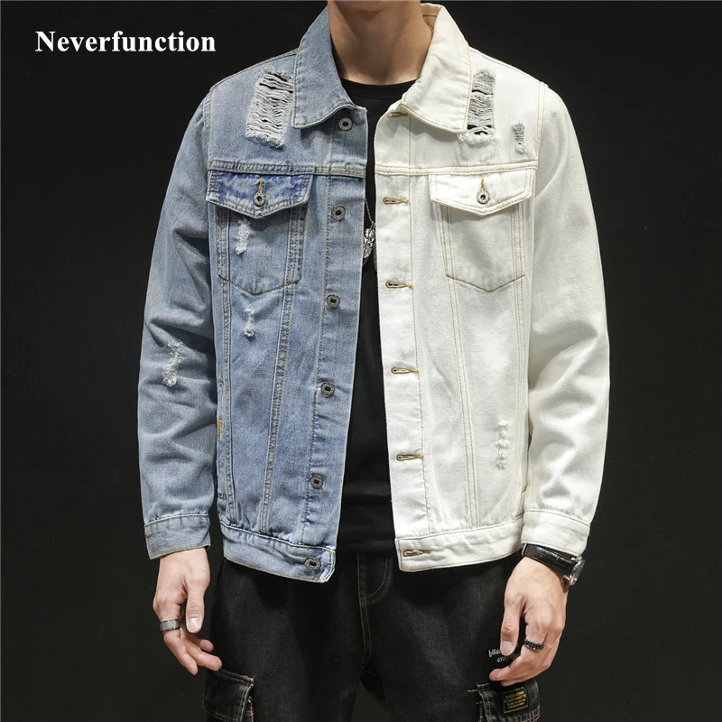 Denim Coat Men's White Jean Jacket Jean Jacket Men White Best