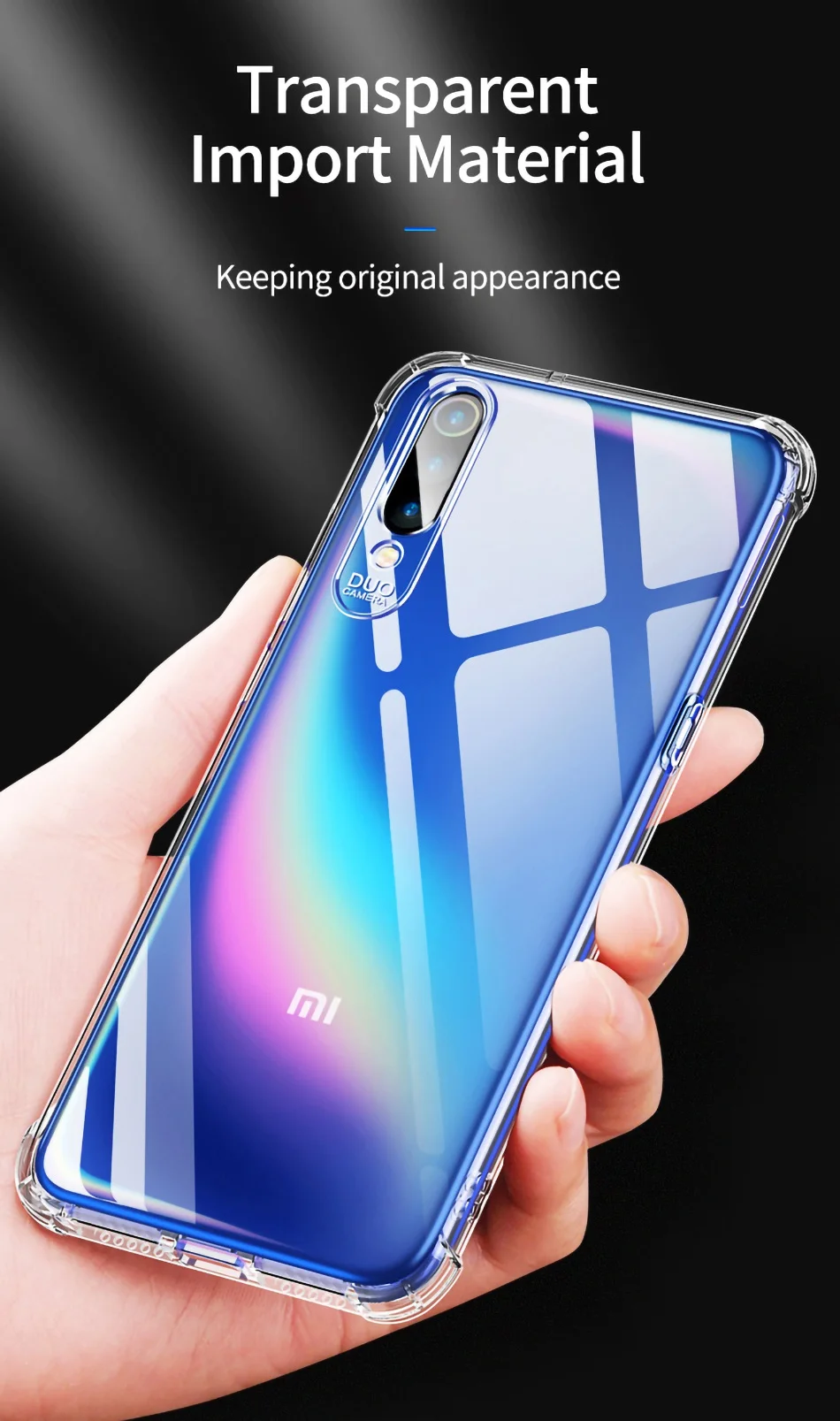 YBD Силиконовый противоударный Прозрачный чехол для Xiao mi Red mi Note 10, 8 T, 8A, чехол для Red mi note 8, 7, cc9 pro, 7A, K20, mi, 9t