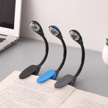

Book Reading Light LED Book Lamp Battery Operated Clip On Bendable Flexible Clamp LED Lamp Dorm Reading Light For Book Computer