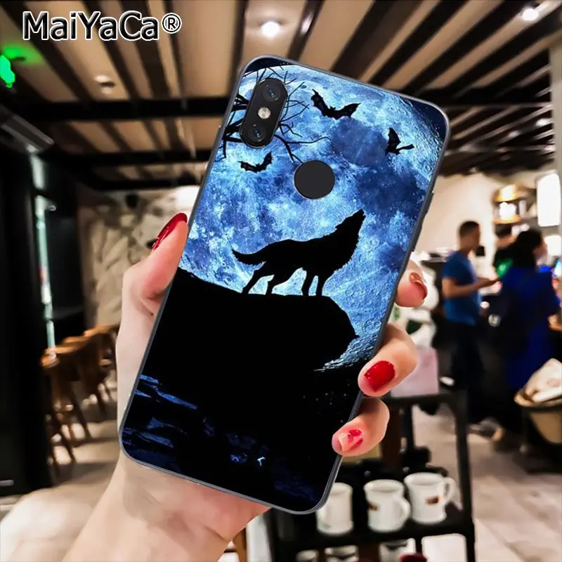 MaiYaCa волк животное DIY печать рисунок чехол для телефона для Xiao mi Redm4X 6A красный mi Go красный mi 5 5Plus Note4 Note5 7 mi A1 A2Lite