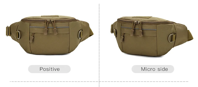 Marsupio Tattico Selighting - Nero, Multitasche, Regolabile, Per Sport, Outdoor E Uso Quotidiano