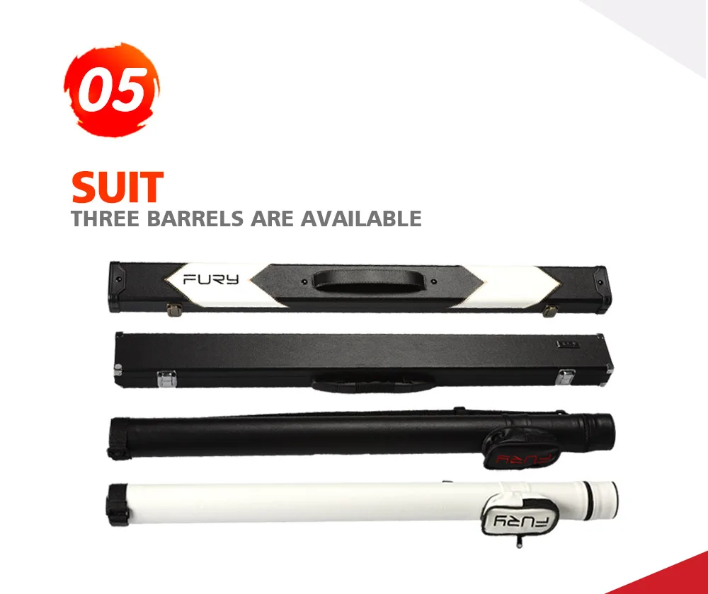 FURY DE Billiard Pool Cue Stick with Case 11.75mm/13mm Tip 147cm Billar Kit for Champion Professional Athlete with Case G