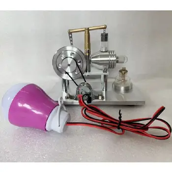

Metal Mini Stirling Engine Alcohol Lamp Micro Engine Steam Engine Physics Experiment Enlightenment Scientific Experiment Props