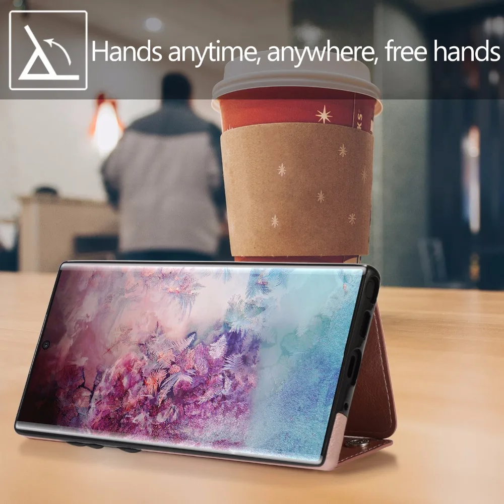 Роскошный кожаный чехол-кошелек в стиле ретро для samsung galaxy note10 pro s8 s9 s10 plus note8 note9 A20 A50 A70 s7edg