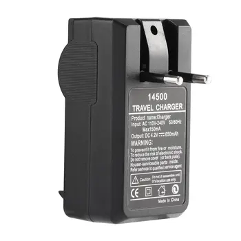 

14500 Battery Charger Double Charging Ports Black US EU Plug Travel Charger Quick Charge Compatible Phone Charger