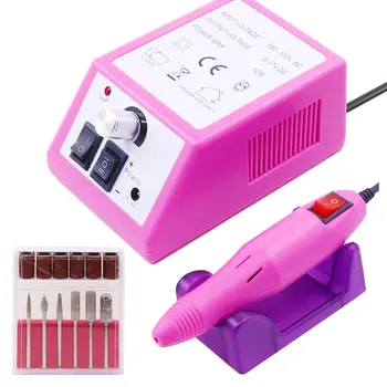 

1 Set Electric Nail Drill Kit Manicure Machine Strong Pedicure UV Gel Cuticle Remover Low Noise Nail File Tool Set Equipment