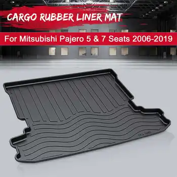 

Black Rubber Cargo Liner for Mitsubishi Pajero 5 7 Seats 2006-2019 Waterproof Rear Trunk Pad Trunk Mat Floor Mat