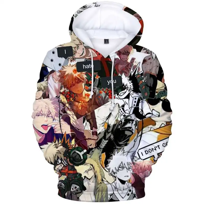 

Pullover-Spring Long-Sleeve Soft Hooded Academia Sweatshirt Hip-Hop Cartoon Anime Print Casual Autumn New Fashion Hoodies