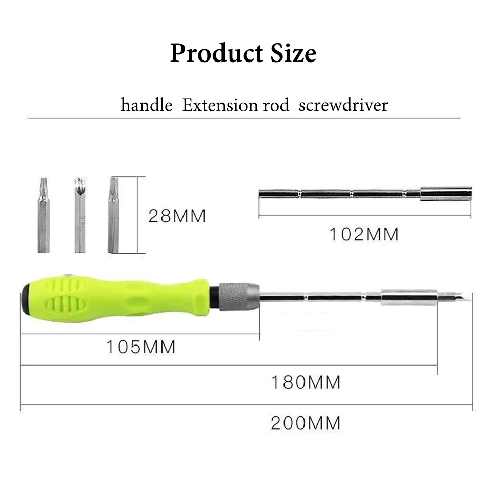 32 в 1 Набор Магнитных отверток мини отвертка Биты инструментов для ремонта