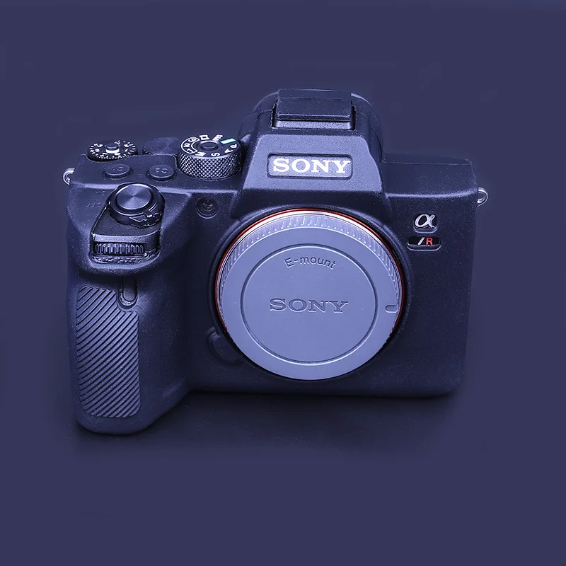 black Силиконовый чехол для камеры, сумка для камеры sony Alpha a7R IV ILCE-7RM4 A7RM4 ≥7r IV A7M4 A74, сумка для sony - Цвет: black
