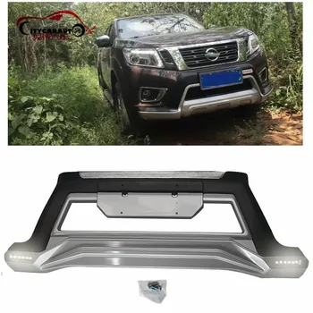 

CITYCARAUTO FRONT PROTECTIVE FRAMES ABS FRONT BUMPER COVER RAPITOR BUMPER WITH LED FIT FOR NISSAN NAVARA NP300 D23 2014-2017 CAR