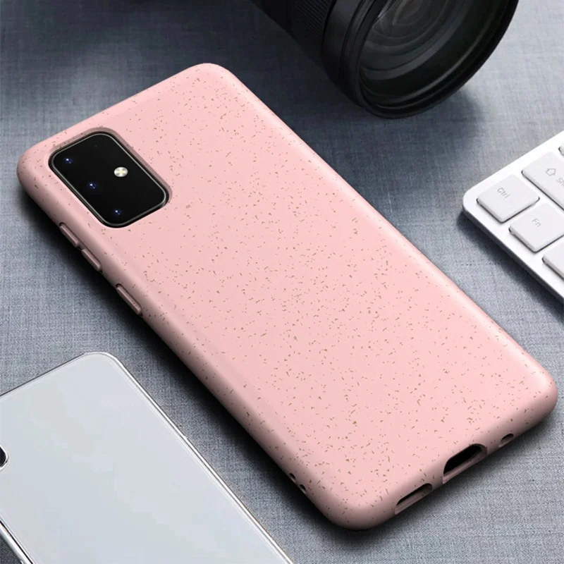 US $2.524.00 2000pcs Candy Color Phone Cases For Samsung Note 20 Ultra Soft Silicone EcoFriendly Wheat Straw Back Cover For Galaxy Note20