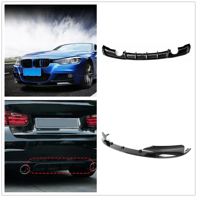 Carbon Fiber Look Front Spoiler Splitter Lip For BMW F30 3 Series M  2012-2018