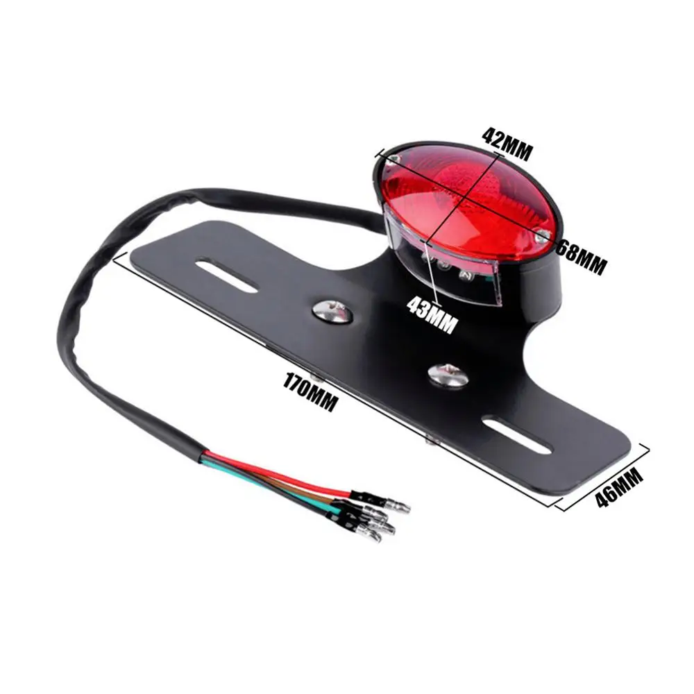 

1 pcs Single Led Light Bar Electric Motocycle Flashing Taillight Warning Light Warning lamp for motorcycle taillight Universal