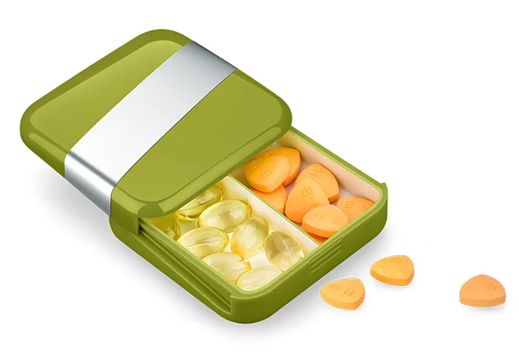 Pill Box Case Portable Travel Splitter Pill Organizer Tablet Container Medicine Storage Safe Fashion Food Grade Plastic Outdoor (8)