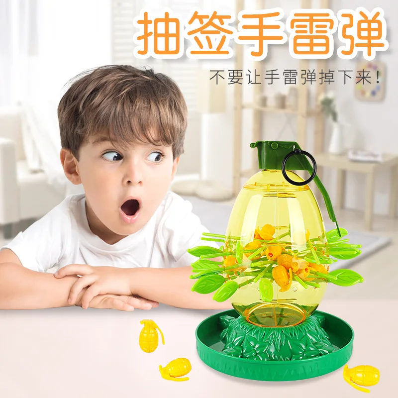 

Hot Sales Fun Children Draw Plug-on Transmitter Game Chouchoule Bomb Falling Parent And Child Interactive Toy