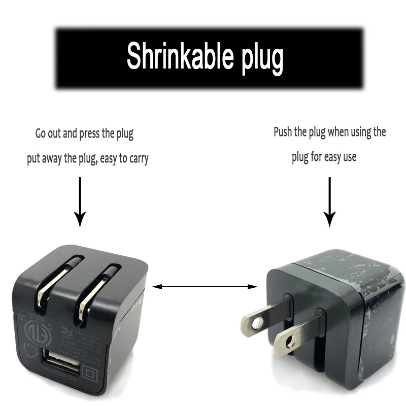 Мини USB Зарядное устройство 5V 550mA раза под прямым углом штепсельная вилка американского стандарта адаптер быстрой зарядки для мобильного телефона, гарнитура Bluetooth часы Зарядное устройство