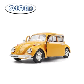 

1pcs Original factory Simulation 1:36 for Volkswagen Beetle 1967 retro car alloy car model recoil car model collection